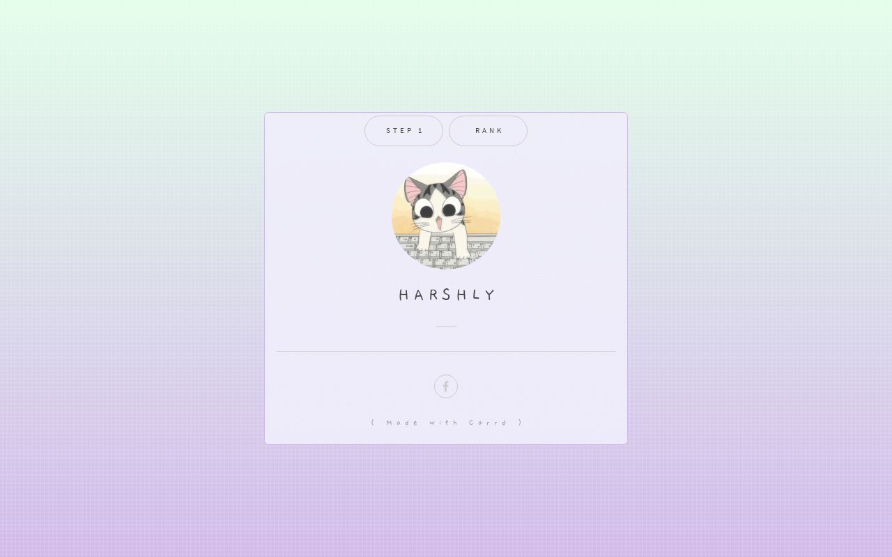 Carrd profile picture for @harshly